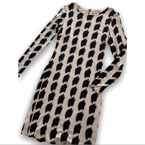 Philosophy Dresses & Skirts - Philosophy | Long Sleeve Tan and Black Dress Small